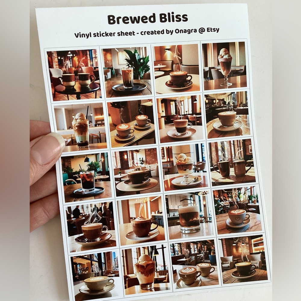 🛍️5/💲20🛍️ Coffee stickers! Brewed Bliss